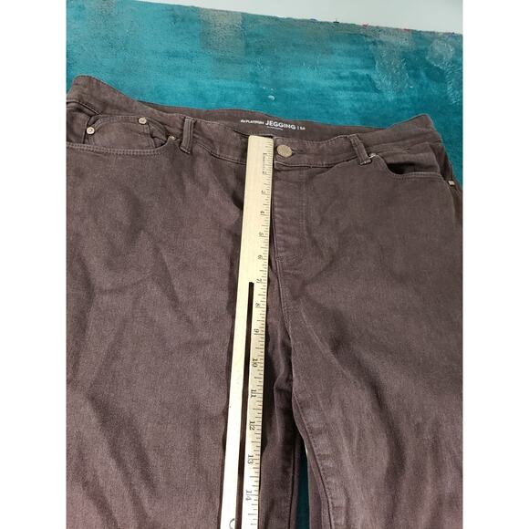 Chicos Jeans 1.5 US Size 10 Womens Brown Stretch Pants Mid Rise Platinum Jegging - Picture 7 of 12